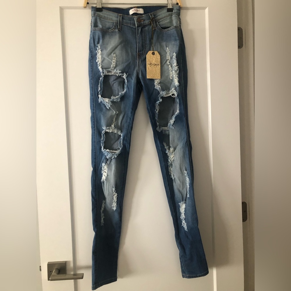 Vibrant 1090 stone washed jeans